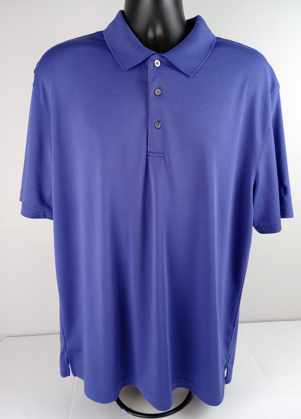 PGA Tour Airflux Men's XL Purple Golf Polo Short Sleeve Shirt